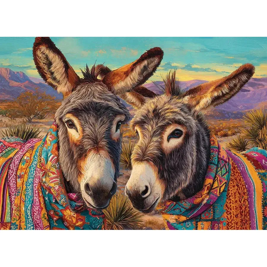 Dos Burros 500 Piece Jigsaw Puzzle Cobble Hill