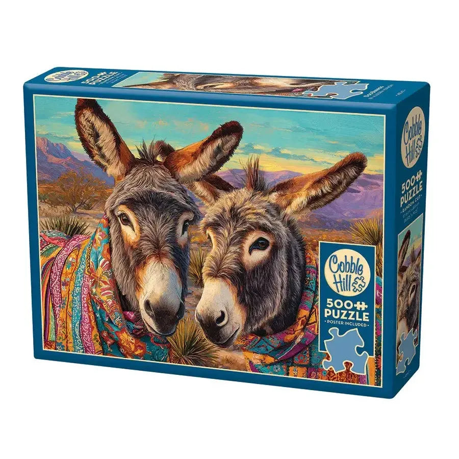 Dos Burros 500 Piece Jigsaw Puzzle Cobble Hill