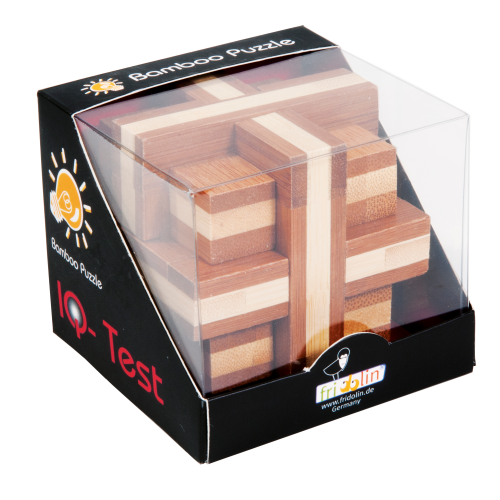 Double Cross 3D Bamboo Puzzle Fridolin