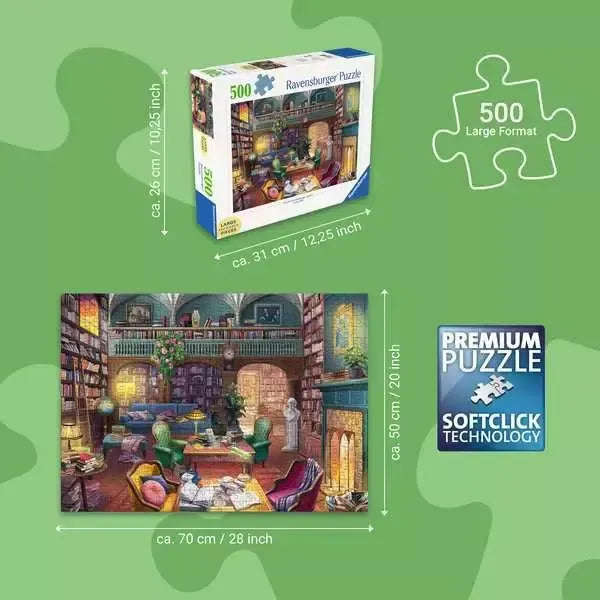 Dream Library 500 Large Piece Jigsaw Puzzle Ravensburger