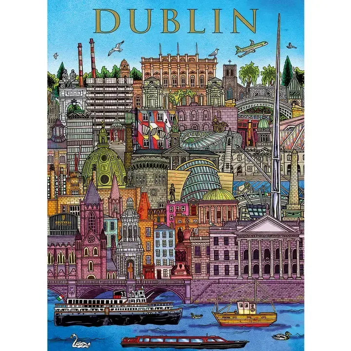 Dublin Cityscape 500 Piece Jigsaw Puzzle Gibsons