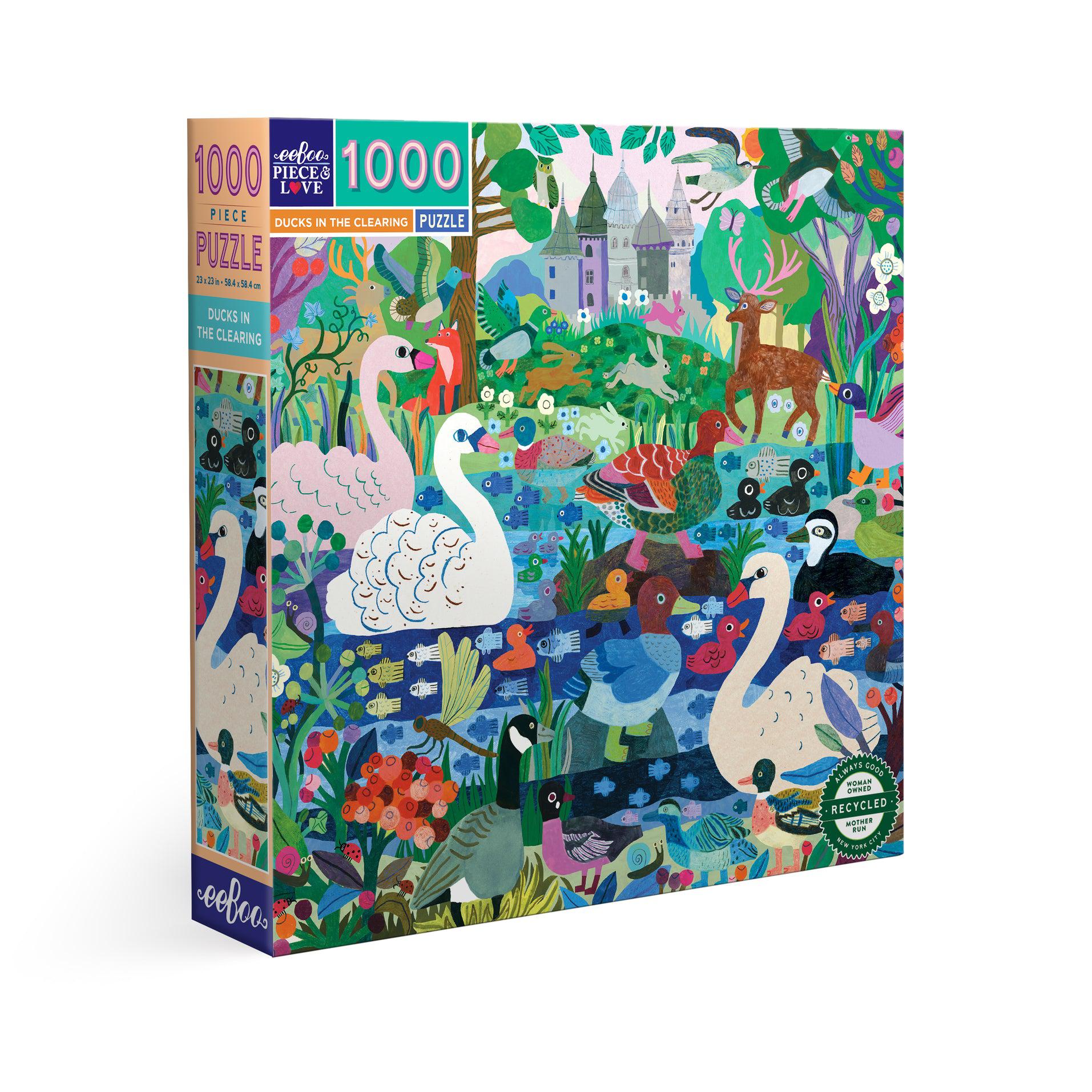 Ducks in the Clearing 1000 Piece Jigsaw Puzzle eeBoo