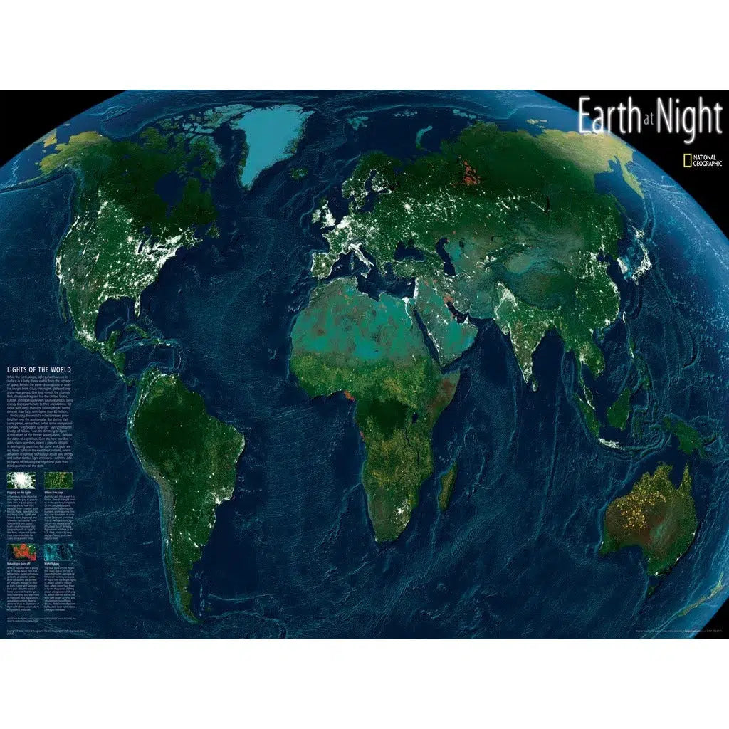 Earth at Night NG 1000 Piece Jigsaw Puzzle NYPC