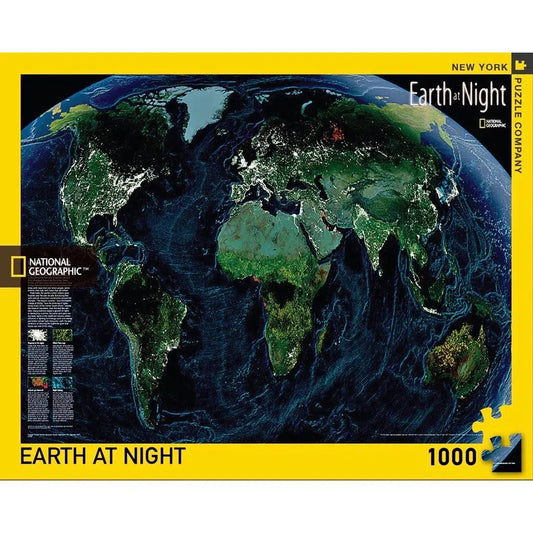 Earth at Night NG 1000 Piece Jigsaw Puzzle NYPC