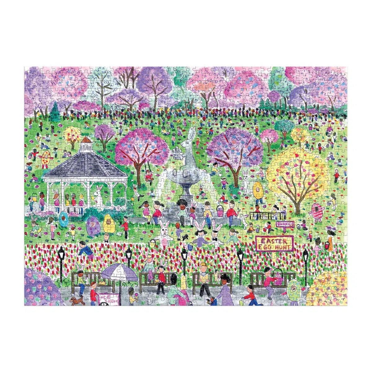 Easter Egg Hunt 1000 Piece Jigsaw Puzzle Galison