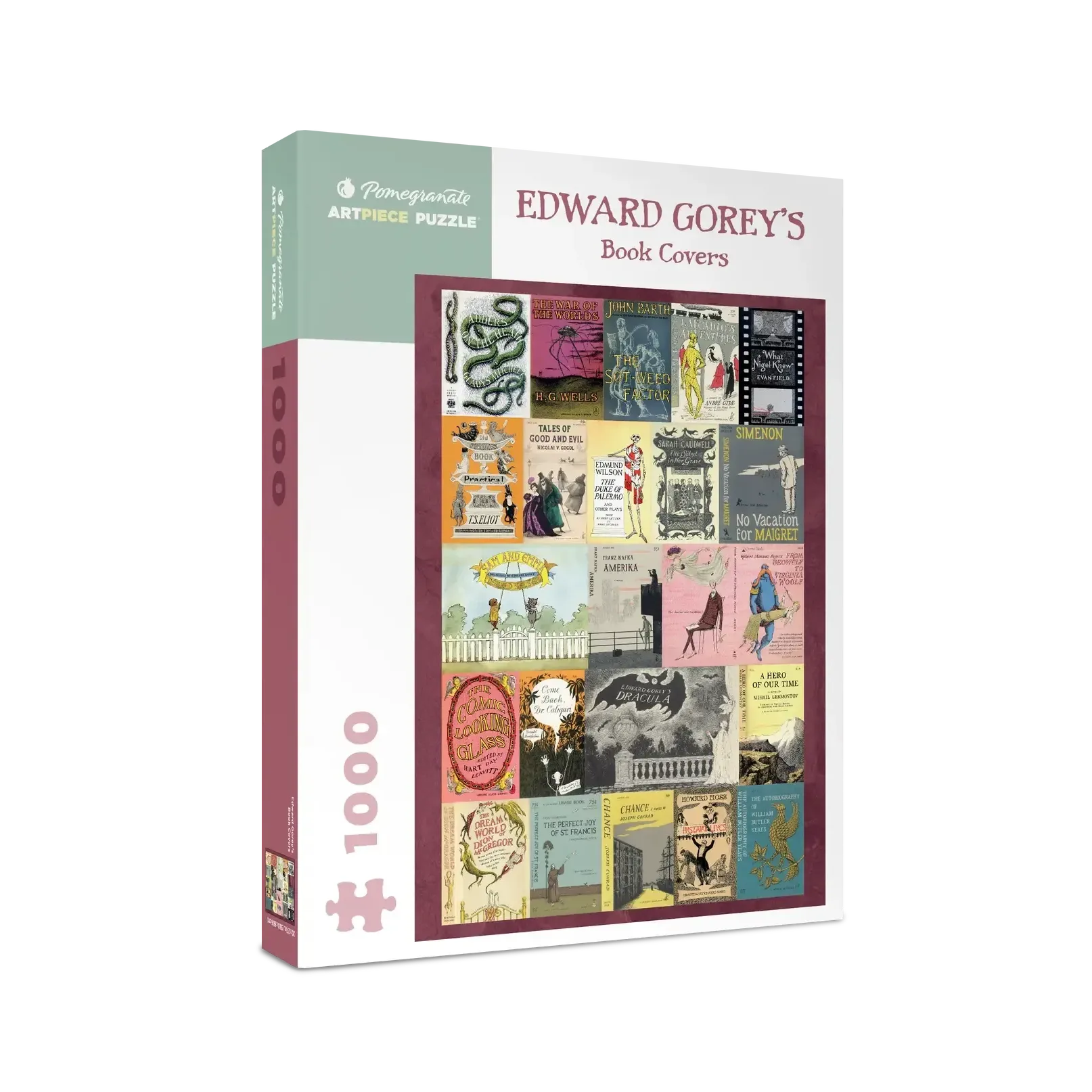Edward Gorey's Book Covers 1000 Piece Jigsaw Puzzle Pomegranate