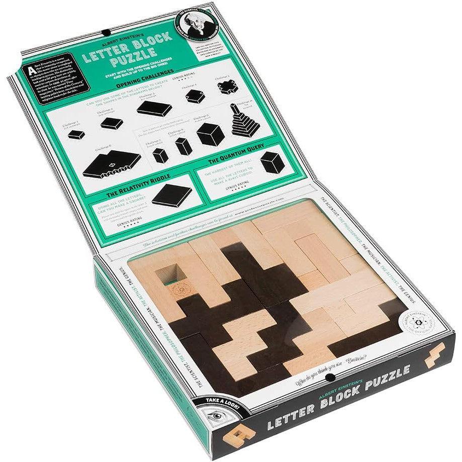 Einstein’s Letter Block Brainteaser Puzzle Professor Puzzle