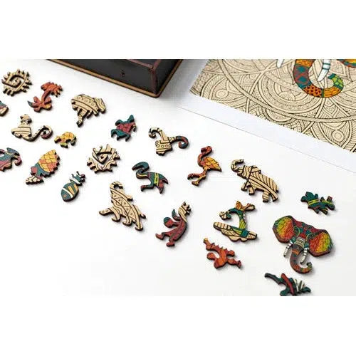 Elephant 250 Piece Wooden Jigsaw Puzzle Geek Toys