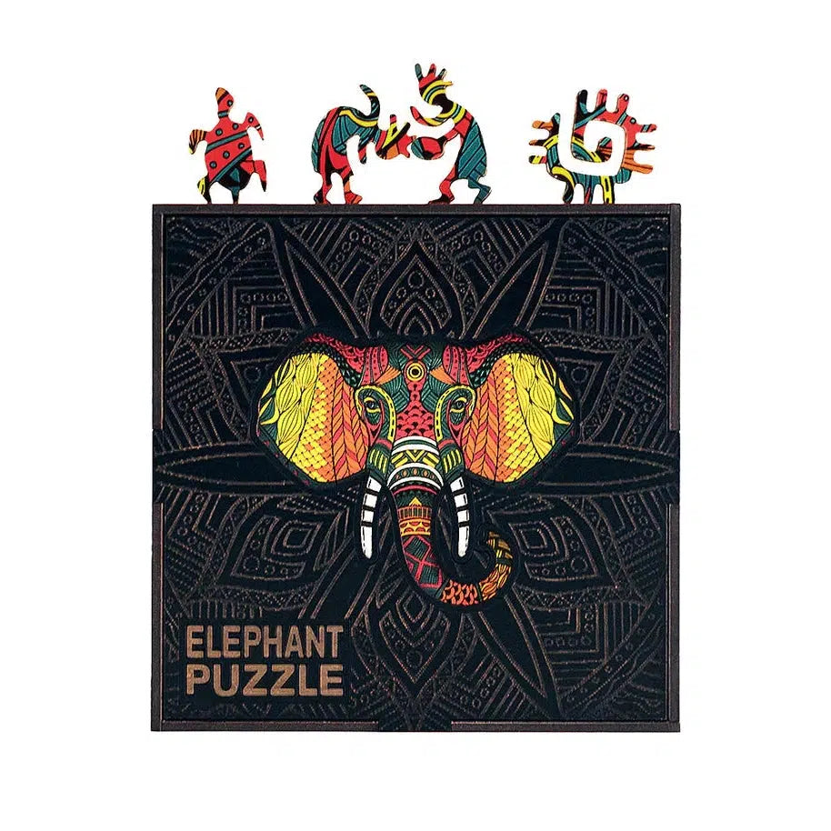 Elephant 70 Piece Wooden Jigsaw Puzzle Geek Toys