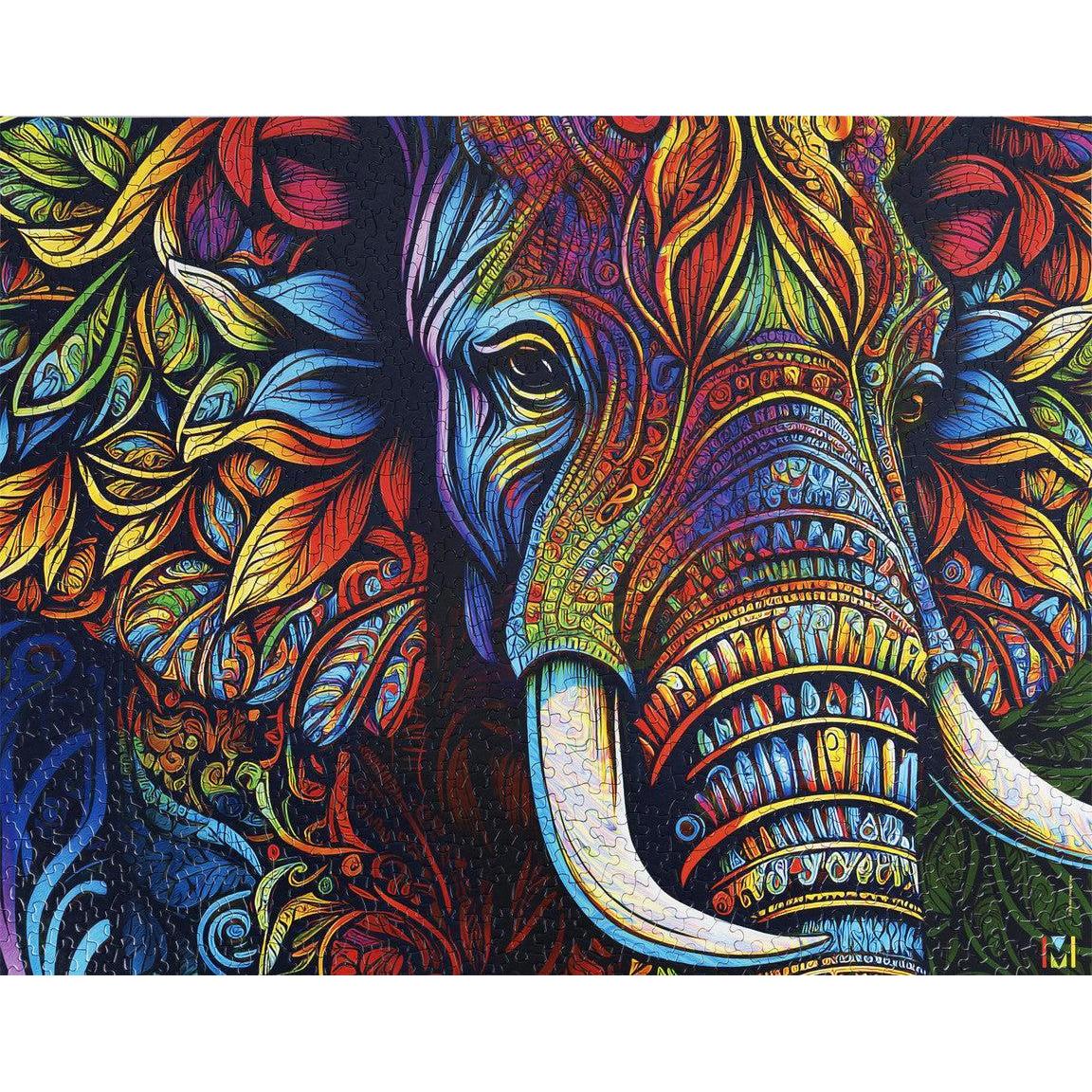 Elephant Mandala 1000 Piece Jigsaw Puzzle Springbok
