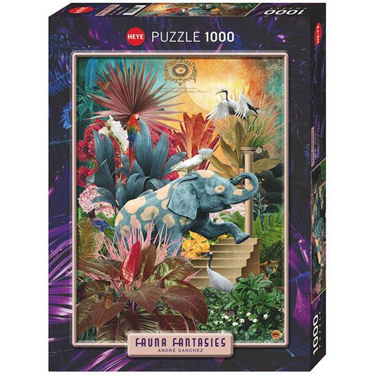 Elephantaisy Fauna Fantasies 1000 Piece Jigsaw Puzzle Heye