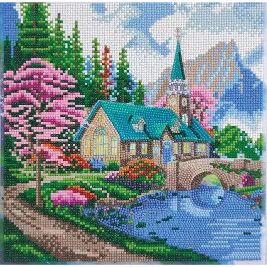 Embrace Nature Crystal Art Framed Canvas Kit Craft Buddy