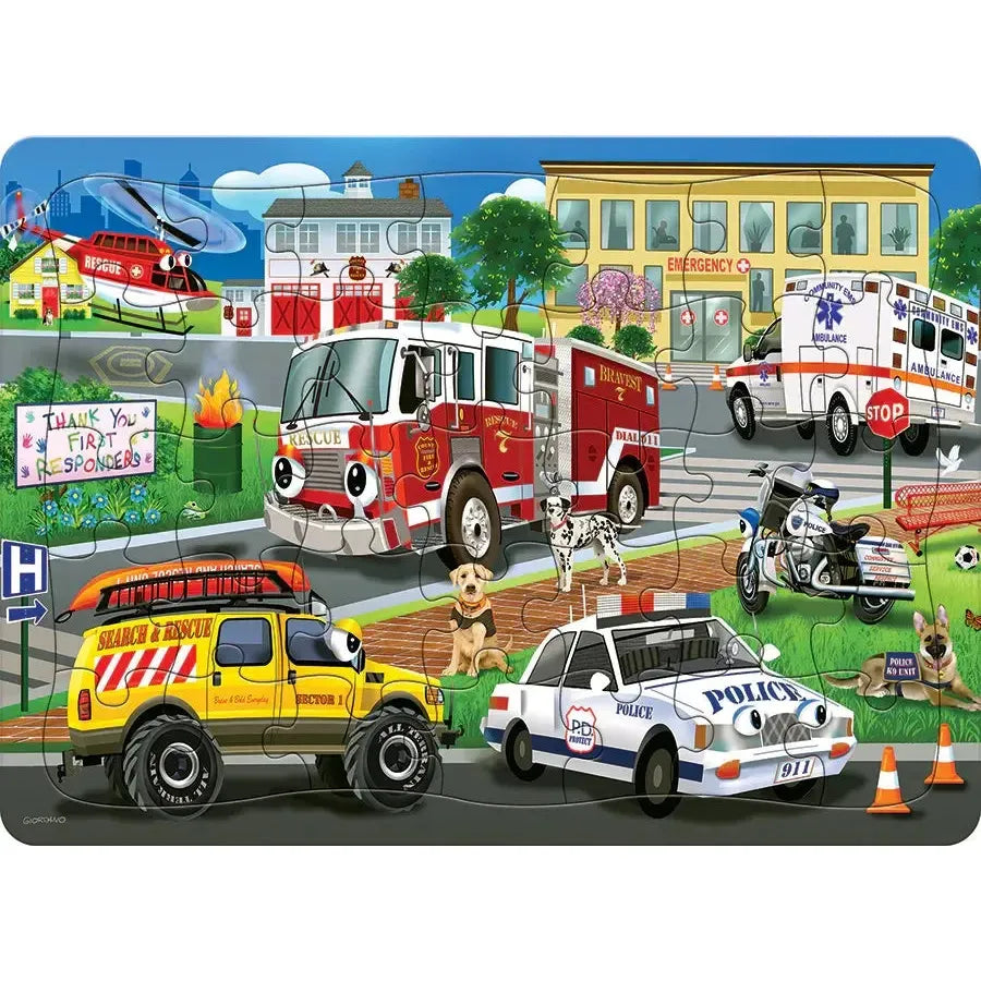 Emergency Response 35 Piece Tray Jigsaw Puzzle Cobble Hill