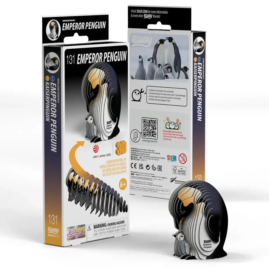 Emperor Penguin 3D Cardboard Model Kit Eugy