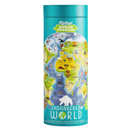 Endangered World 1000 Piece Round Jigsaw Puzzle Ridley