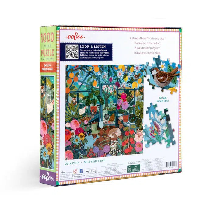 English Greenhouse 1000 Piece Jigsaw Puzzle eeBoo