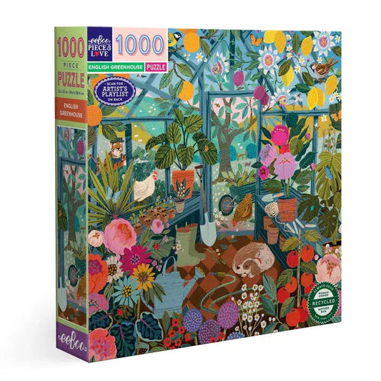 English Greenhouse 1000 Piece Jigsaw Puzzle eeBoo