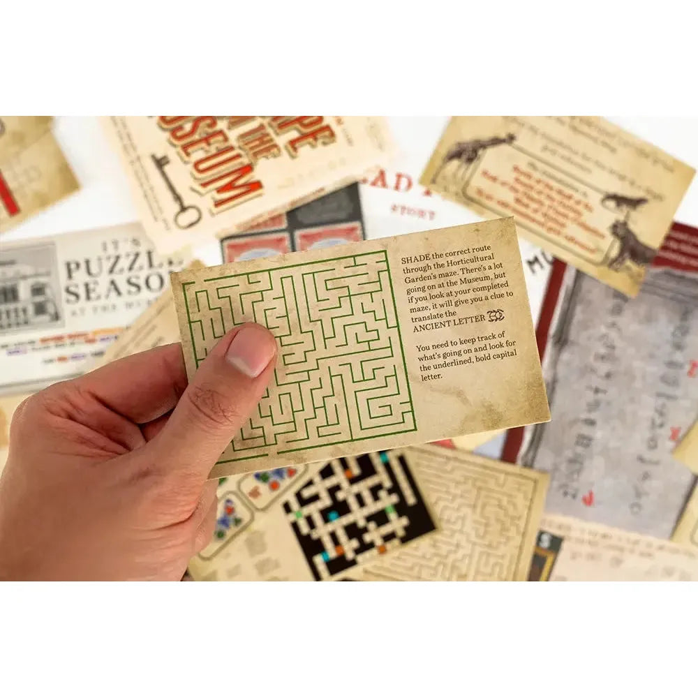 Escape From the Museum- Escape Room Card Game - Professor Puzzle