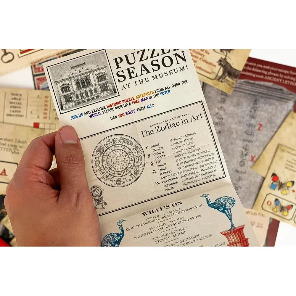 Escape From the Museum- Escape Room Card Game - Professor Puzzle