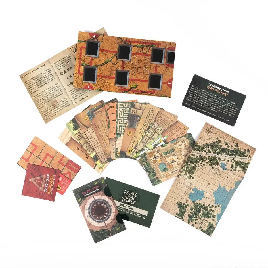 Escape from the Lost Temple - Mini Escape Room Game - Professor Puzzle