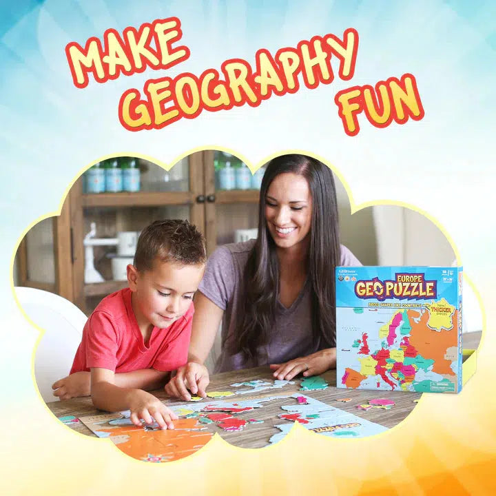 Europe GeoPuzzle 58 Piece Jigsaw Puzzle Geotoys – PuzzleMerchant