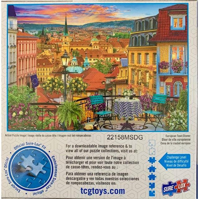 European Town Dinner Romantic Holiday 1000 Piece Jigsaw Puzzle Sure Lox