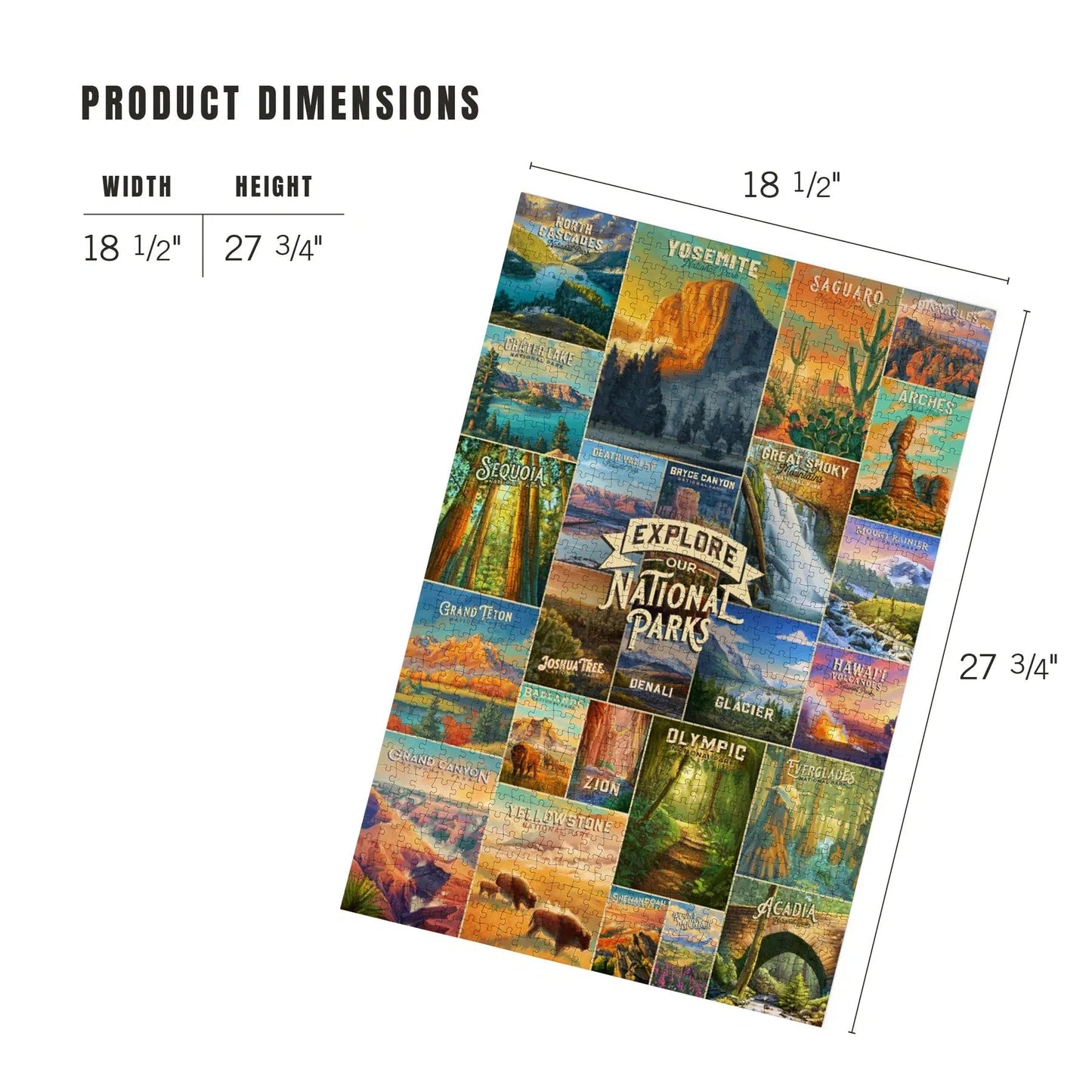 Explore Our National Parks 1000 Piece Jigsaw Puzzle Lantern Press