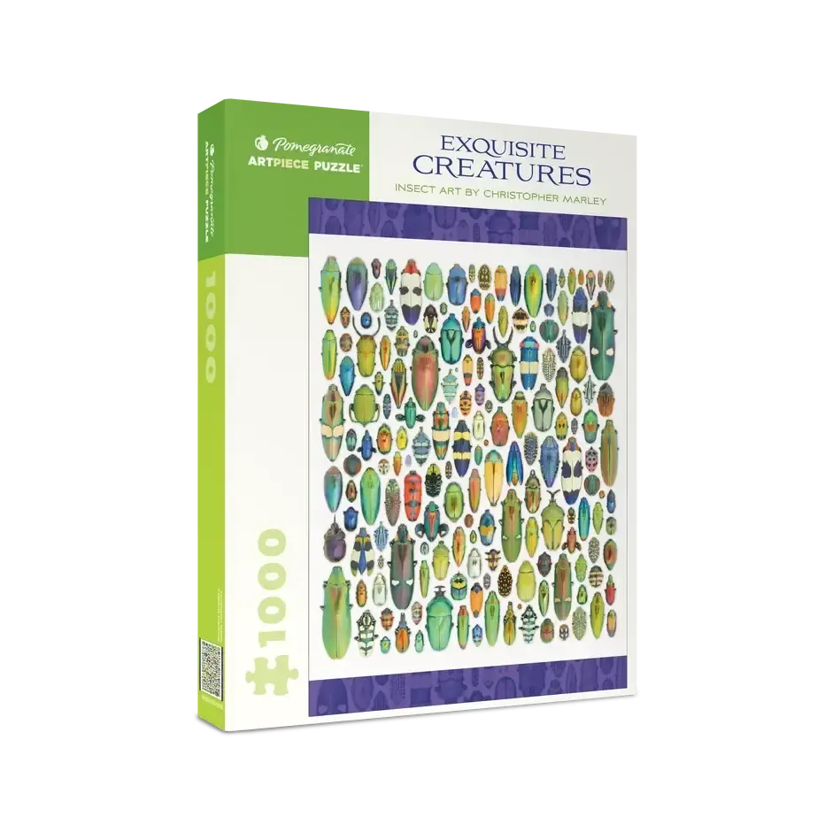 Exquisite Creatures Insect Art 1000 Piece Jigsaw Puzzle Pomegranate