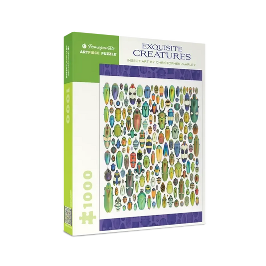 Exquisite Creatures Insect Art 1000 Piece Jigsaw Puzzle Pomegranate