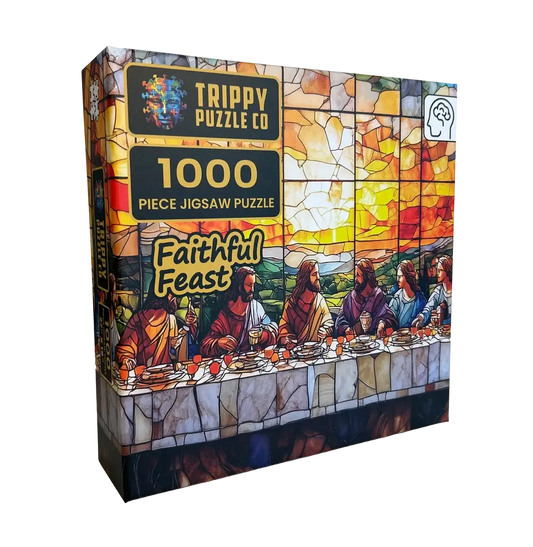 Faithful Feast 1000 Piece Jigsaw Puzzle Trippy