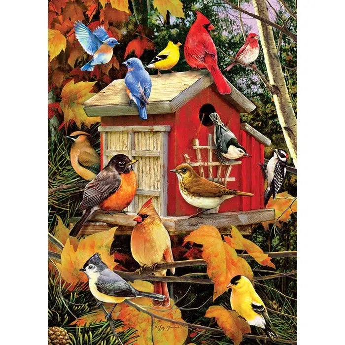 Fall Birdhouse 500 Piece Jigsaw Puzzle Cobble Hill