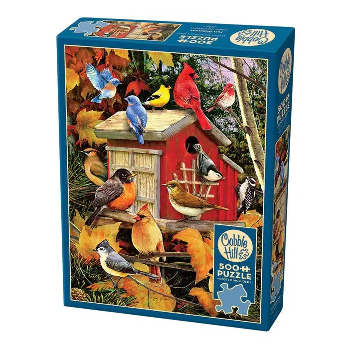 Fall Birdhouse 500 Piece Jigsaw Puzzle Cobble Hill