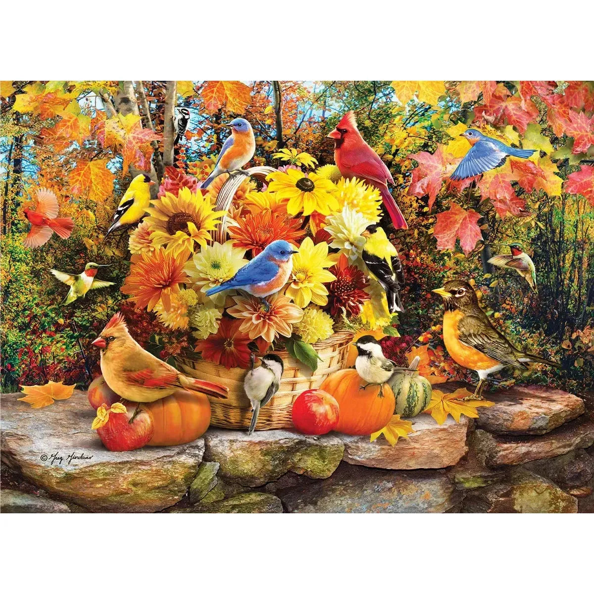 Fall Birds 300 Piece Jigsaw Puzzle Eurographics