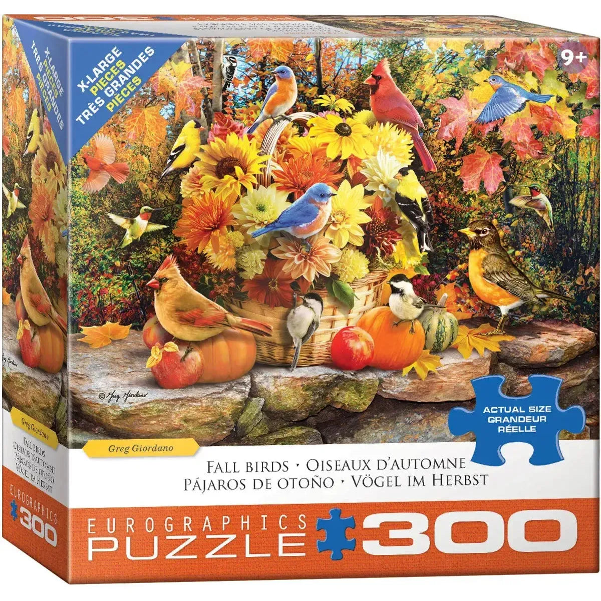 Fall Birds 300 Piece Jigsaw Puzzle Eurographics