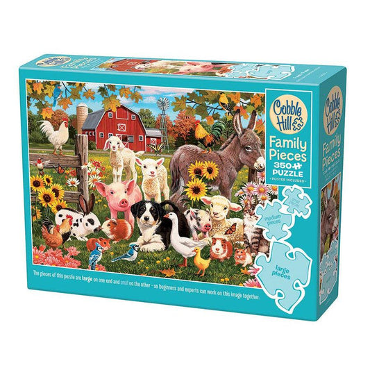 Family Farm 350 Piece Family Jigsaw Puzzle Cobble Hill