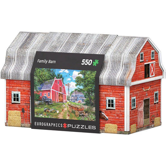 Family Farm 550 Piece Jigsaw Puzzle in Tin Eurographics