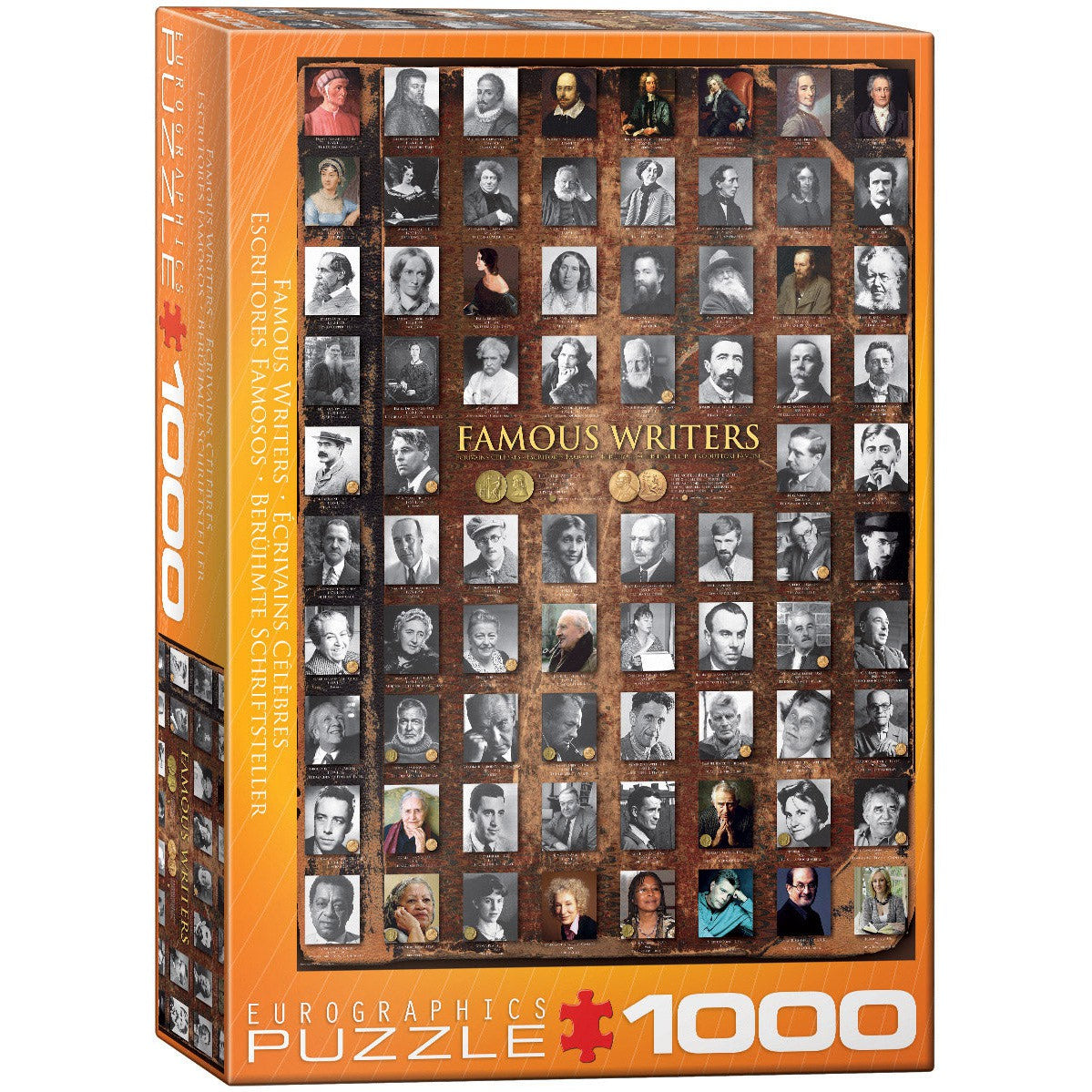 Famous Writers 1000 Piece Jigsaw Puzzle Eurographics