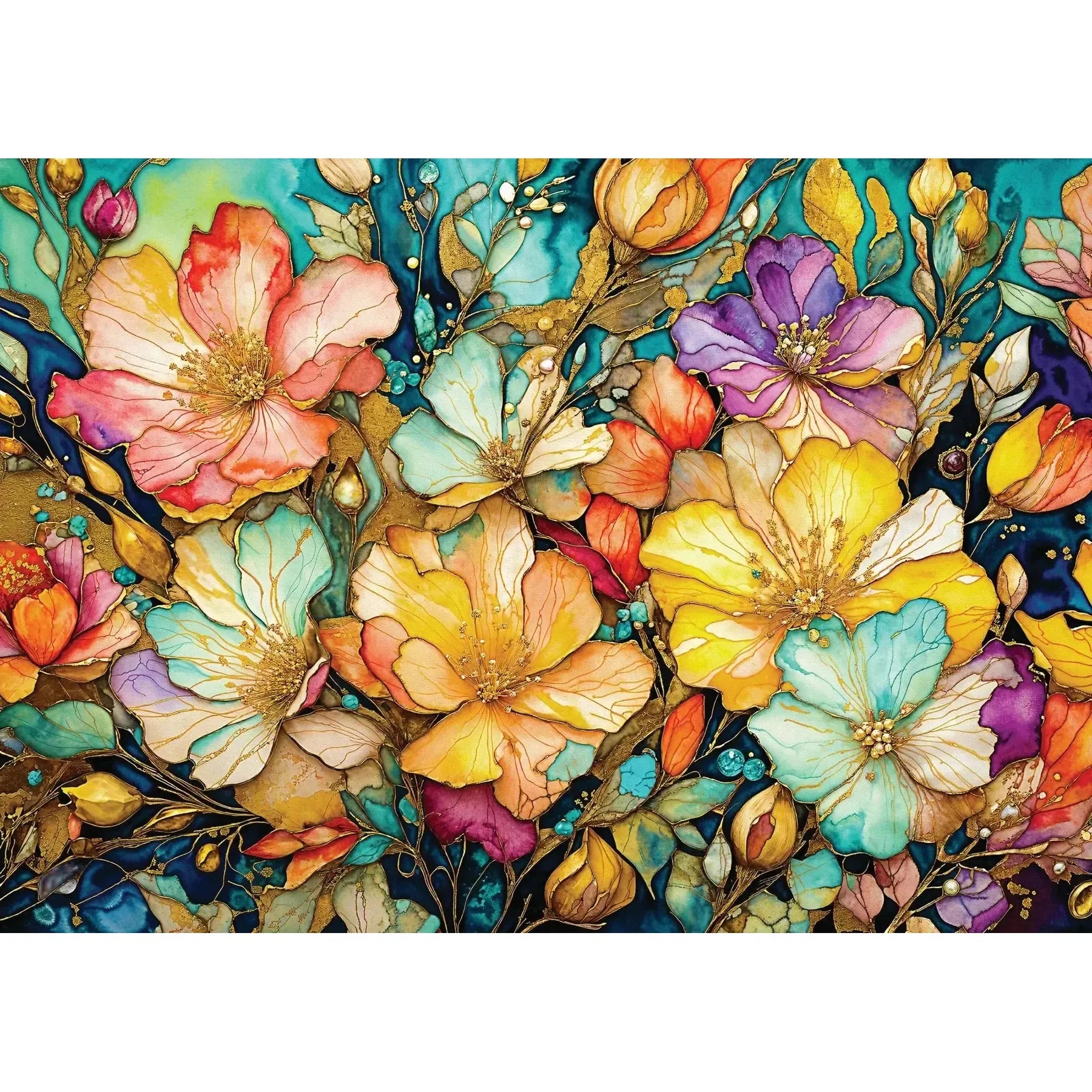 Fancy Flower Garden 1000 Piece Jigsaw Puzzle Enjoy