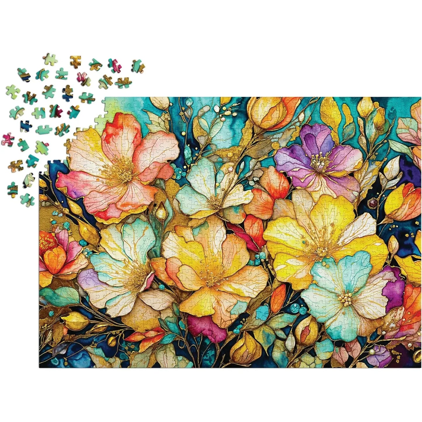 Fancy Flower Garden 1000 Piece Jigsaw Puzzle Enjoy
