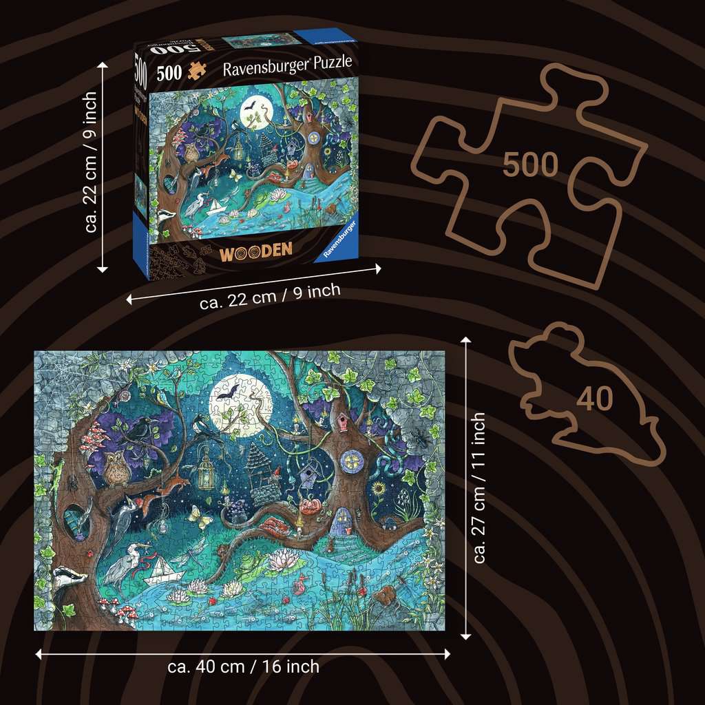 Fantasy Forest 500 Piece Wood Jigsaw Puzzle Ravensburger
