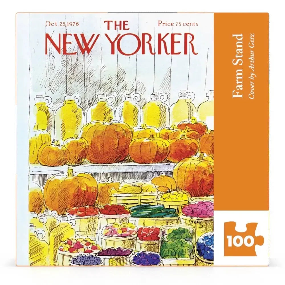 Farm Stand The New Yorker 100 Piece Mini Jigsaw Puzzle NYPC