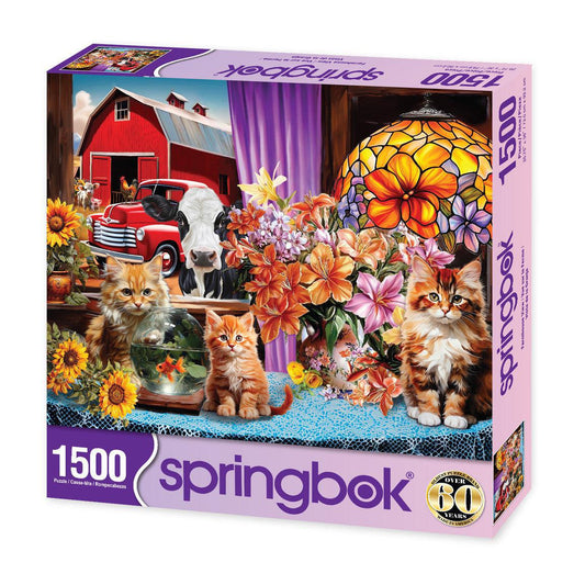 Farmhouse View 1500 Piece Jigsaw Puzzle Springbok