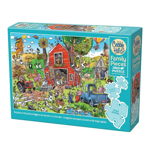 Farmyard Folly 350 Piece Family Jigsaw Puzzle Cobble Hill