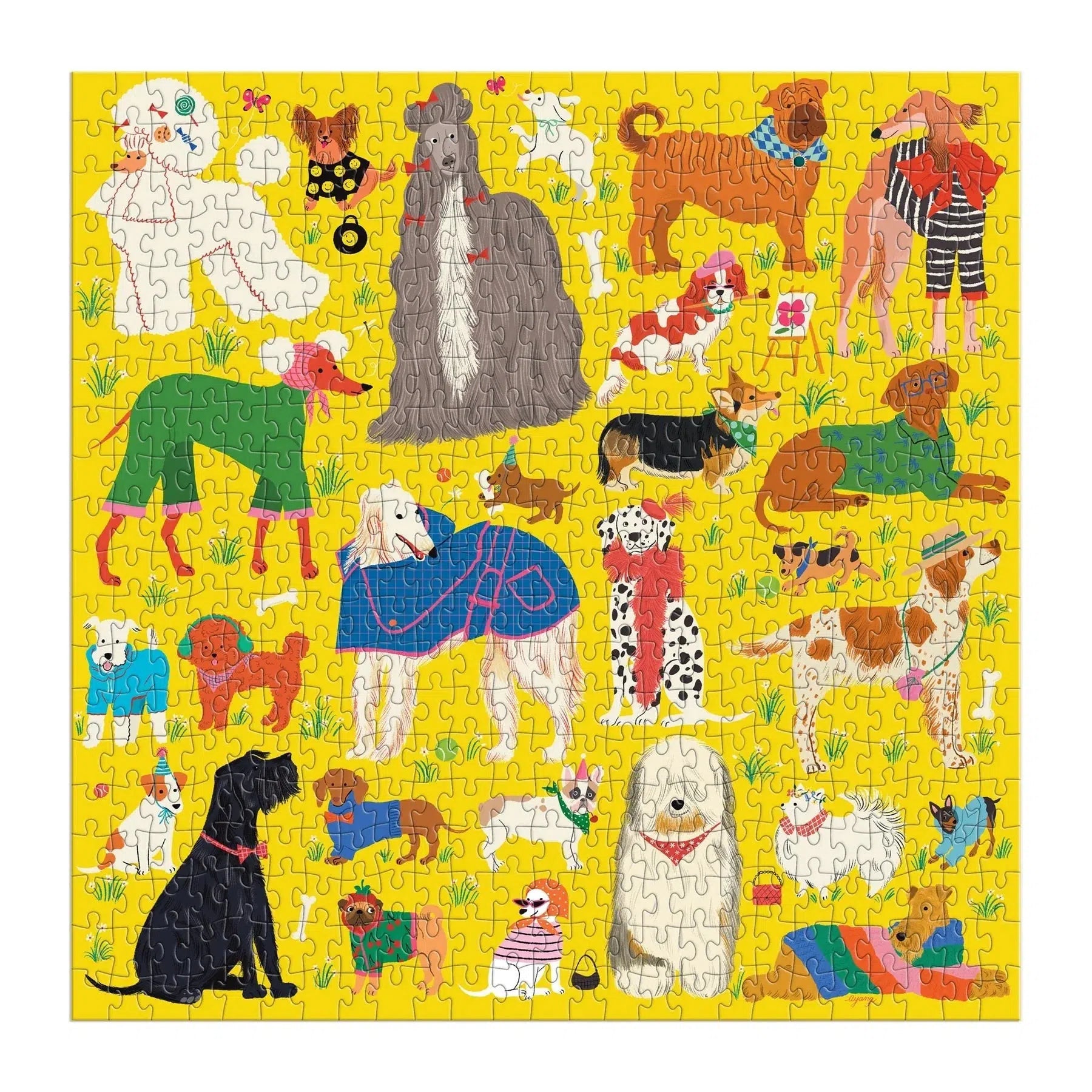 Fashionable Dogs 500 Piece Jigsaw Puzzle Galison