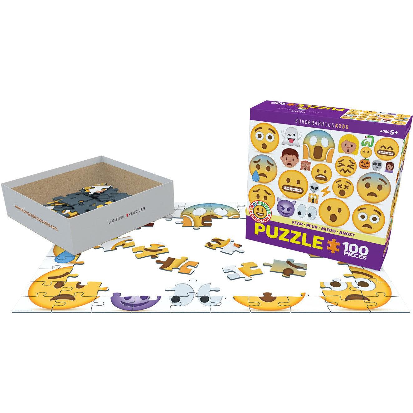 Fear Emoji 100 Piece Jigsaw Puzzle Eurographics