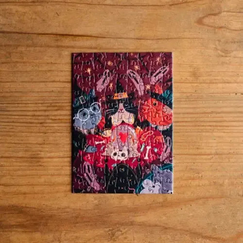 Feline Spiritism 99 Piece Mini Jigsaw Puzzle Trevell