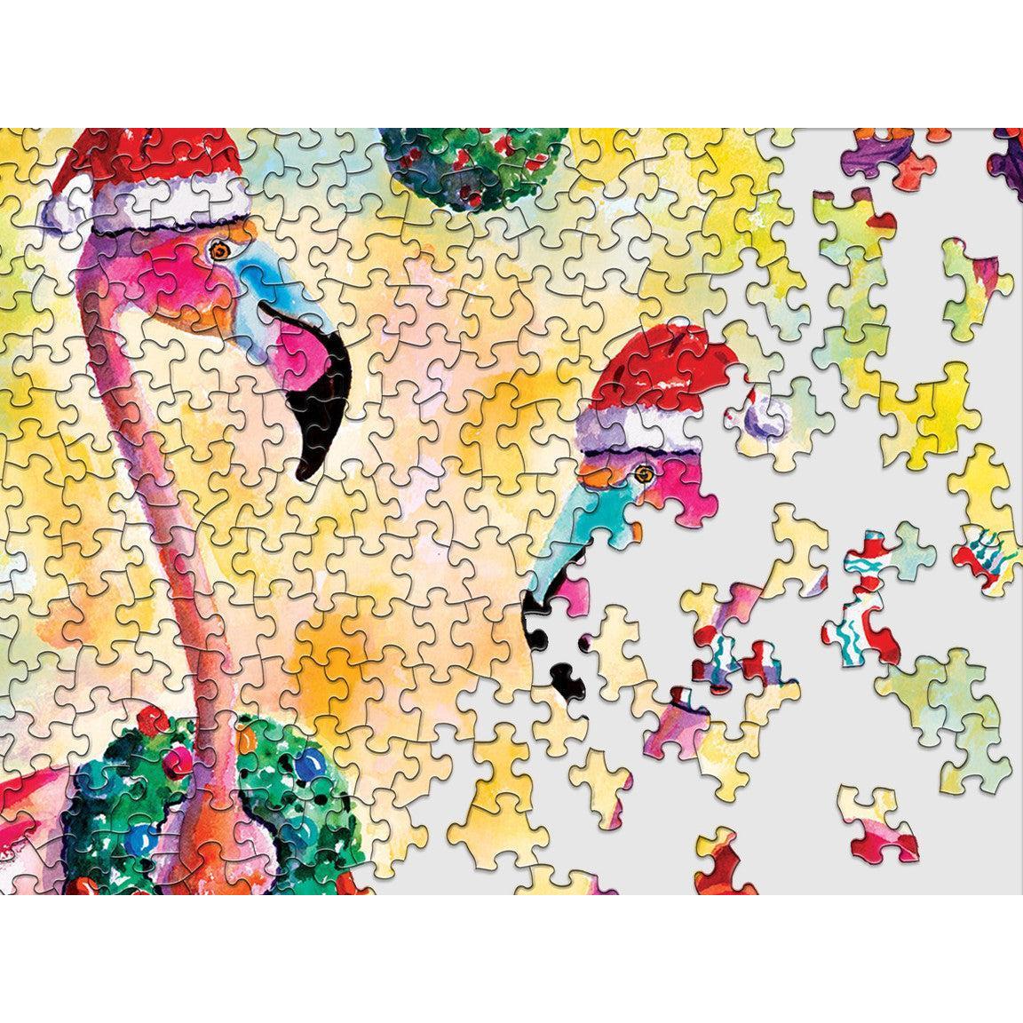 Festive Flamingos 500 Piece Jigsaw Puzzle Springbok