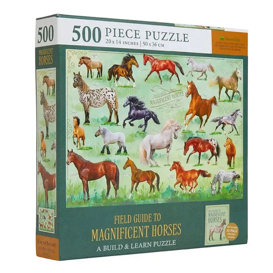 Field Guide To Magnificent Horses 500 Piece Jigsaw Puzzle Insights