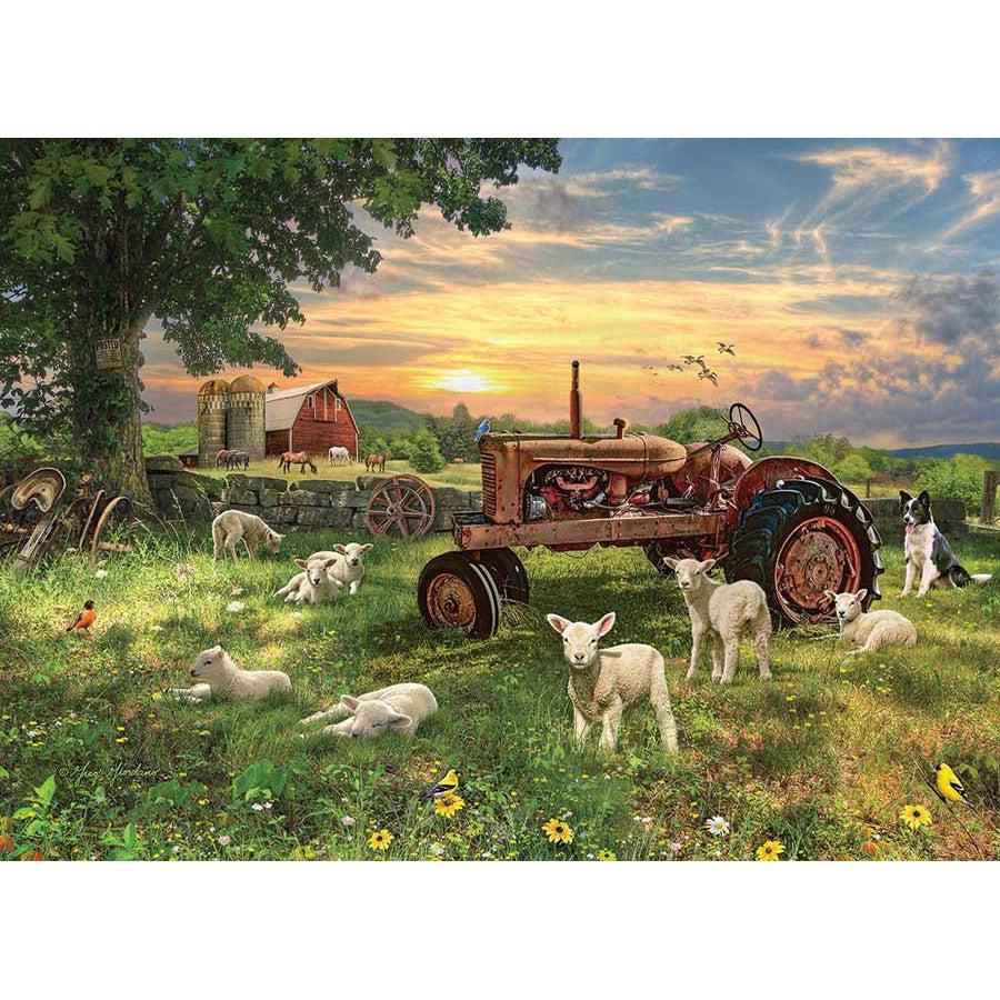 Field at Sunrise 1000 Piece Jigsaw Puzzle Cobble Hill