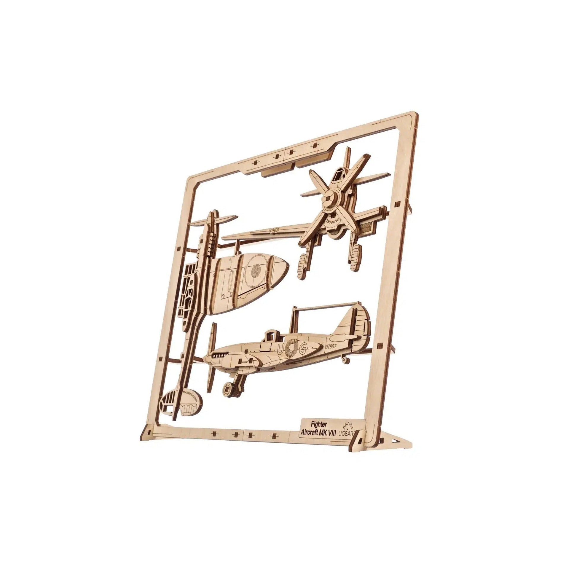 Fighter Aircraft 2.5D Wood Model Kit UGEARS